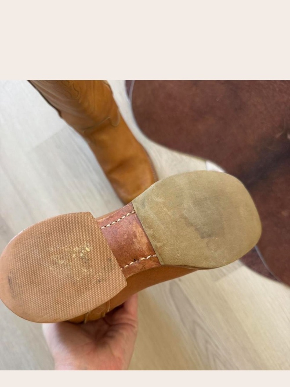 FRYE Genuine VTG.CAMPUS Boots STAG/Longhorn/Stitching/Excellent Condition-Rare. - Picture 10 of 15